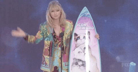 Waving Taylor Swift GIF by FOX Teen Choice - Find & Share on GIPHY