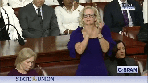 State Of The Union Applause GIF by GIPHY News