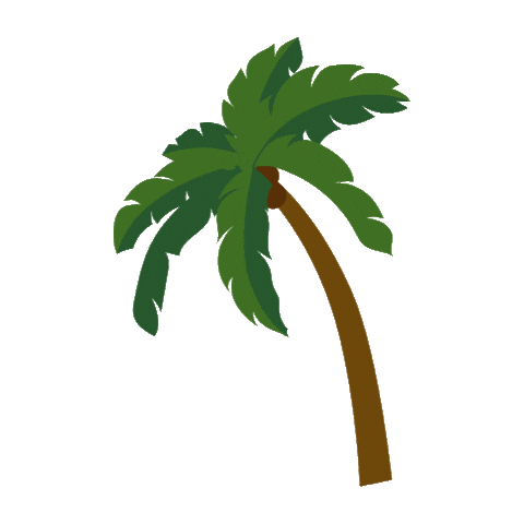 Beaching Palm Tree Sticker by Bikini Village for iOS & Android | GIPHY