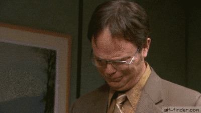 Dwight fond en larmes