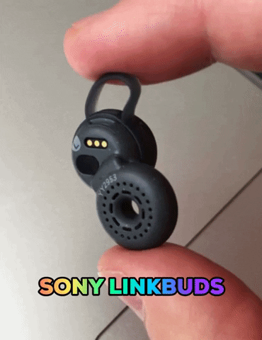 giphy Sony LinkBuds – słuchawki z dziurką – nie izolują od otoczenia