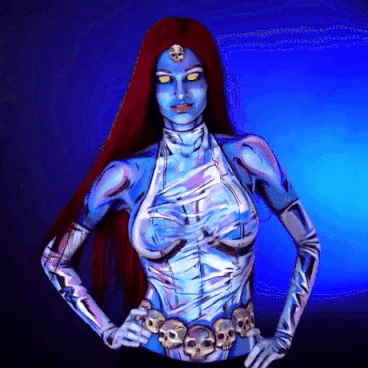 Mystique in funny gifs