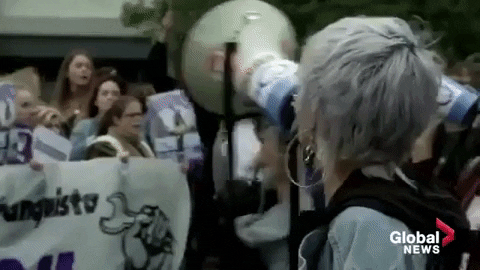 International Women's Day Protests GIF