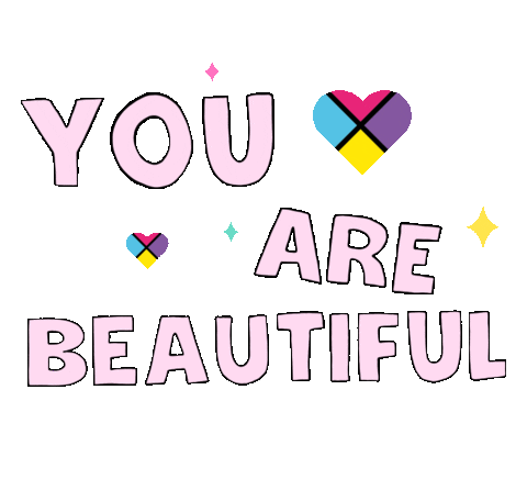 You Are Beautiful Sticker by Mixit for iOS & Android | GIPHY