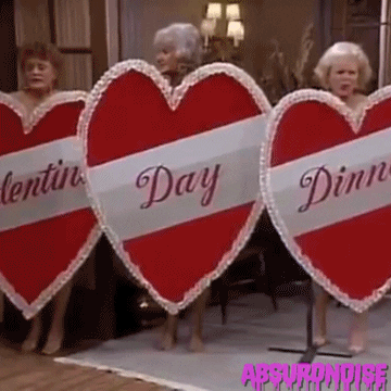 absurdnoise heart valentines day golden girls happy valentines day