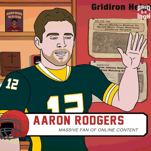 Aaron Rodgers Nfl GIF by Bleacher Report