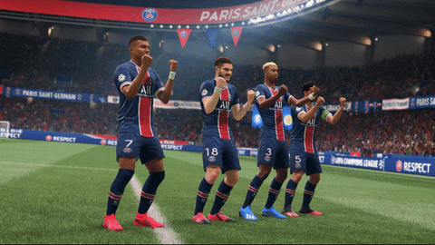 comemoração de gol no jogo FIFA, que será sucedido pelo EA Sports FC 24