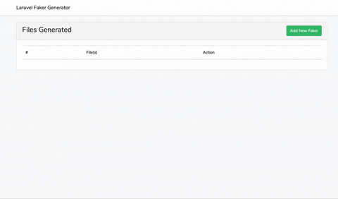 Laravel Faker Generator