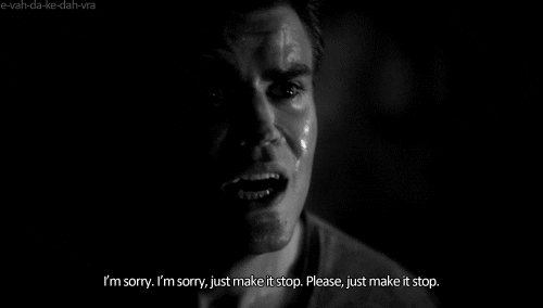 black and white tvd the vampire diaries crying cry