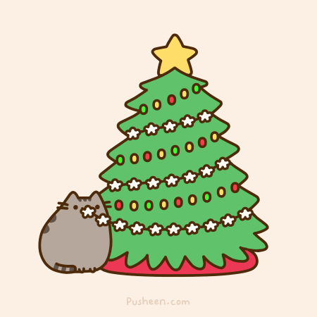cat christmas holiday fat xmas