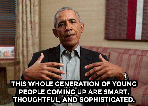 Obama hablando bien de los millennials