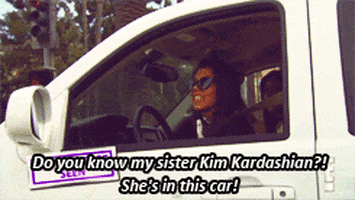 Image result for kardashian driving gif