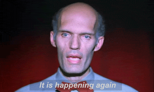 Image result for it's happening again twin peaks gif