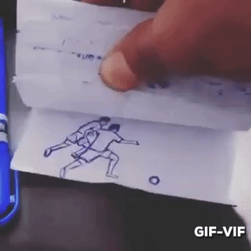 Goal On Paper in football gifs