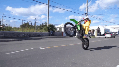 Motorbike Pull Up GIF by Bermemes
