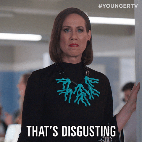 Ew Miriamshor GIF by YoungerTV - Find & Share on GIPHY