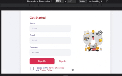 How To Build A Sign Up Form Using HTML, CSS, & JavaScript - THT