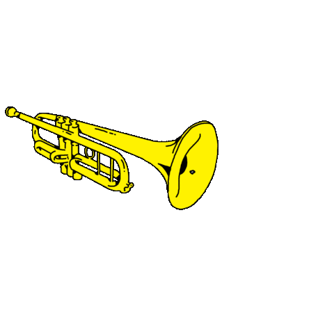 Trumpet Sticker by musketon for iOS & Android | GIPHY