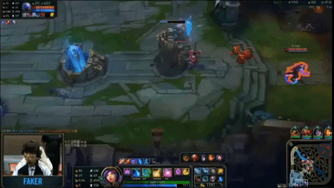 WHY DID FAKER ULT IN THE TIER 2 TOWER?!?!? btw Congrats DK !!! - 9GAG
