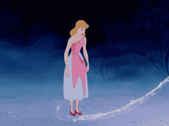 Cinderella Dress Transformation Gif