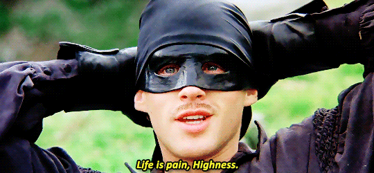 Image result for life is pain highness gif