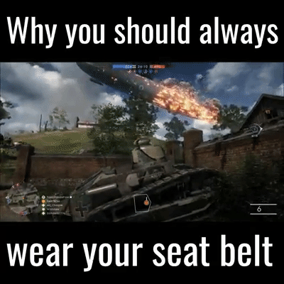 Wear You Seat Belt in gaming gifs