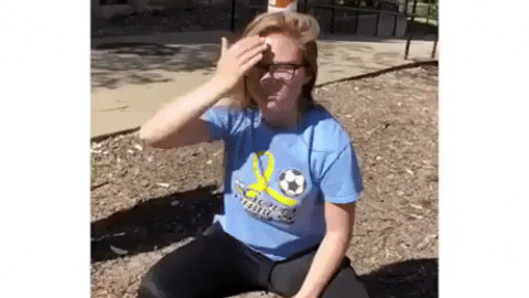 She somehow knew the ending gif