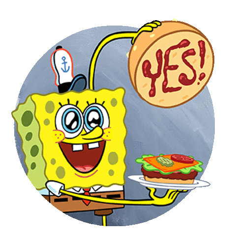 Animation Yes Sticker by SpongeBob SquarePants for iOS ...