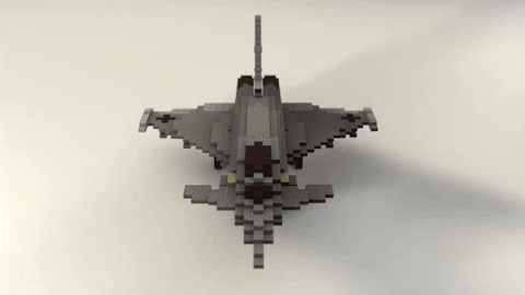 Eurofighter Typhoon - Luftwaffe 3:1 Realistic fighter jet Minecraft Map