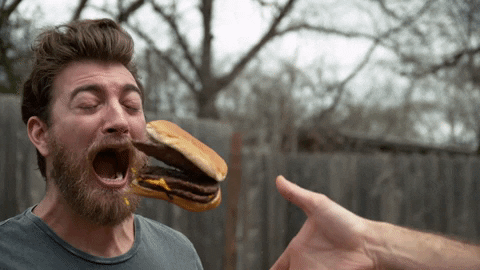 Bildergebnis für slow motion burger gif"