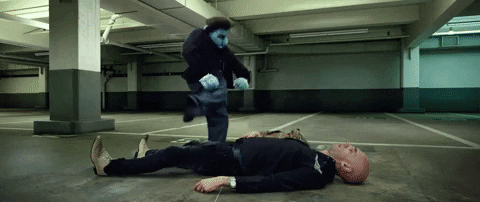 Kick Kicking GIF by The Happytime Murders - Find & Share on GIPHY