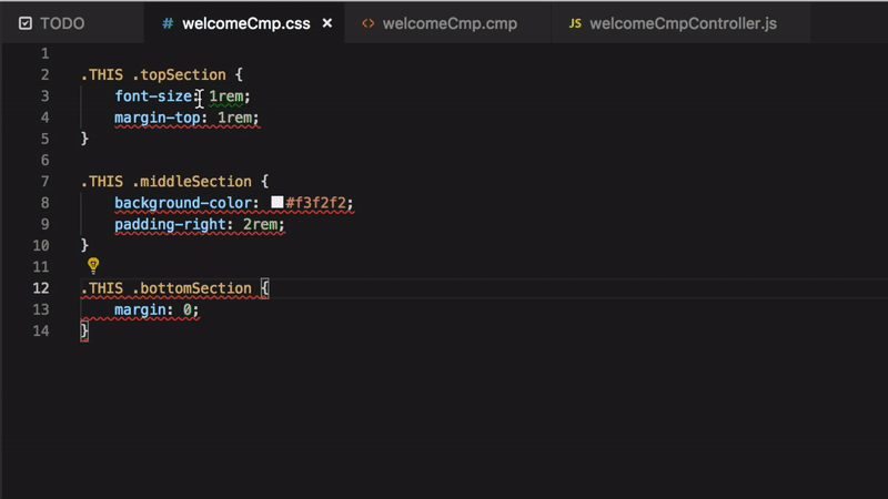 The SLDS Validator VS Code Extension at work!