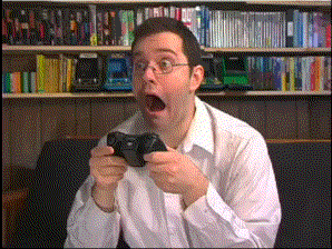 A man playing video

Shocked Video Games GIF
https://media.giphy.com/media/Rm08tEBNSj3t6/giphy.gif
