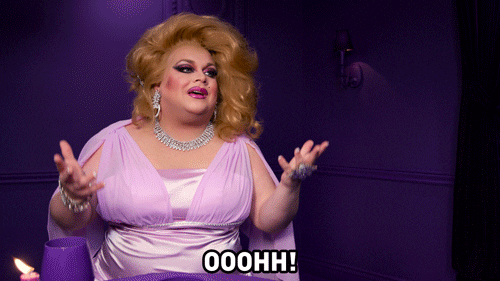 GIF of Drag Queen saying "that's why"