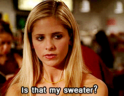 Sarah Michelle Gellar Sweater GIF - Find & Share on GIPHY