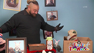 4. Face-Off between Bray Wyatt and Triple H Giphy