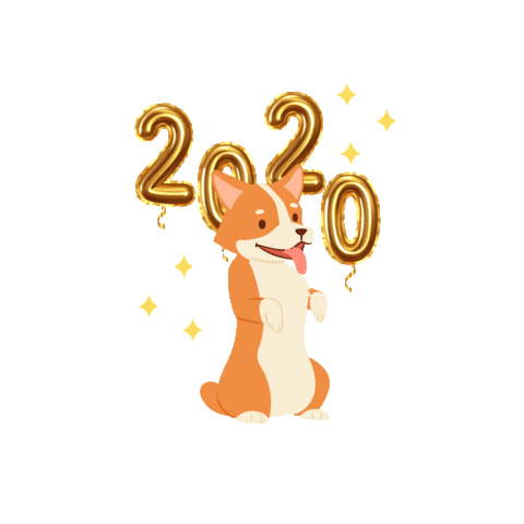 chinese new year dog stickers