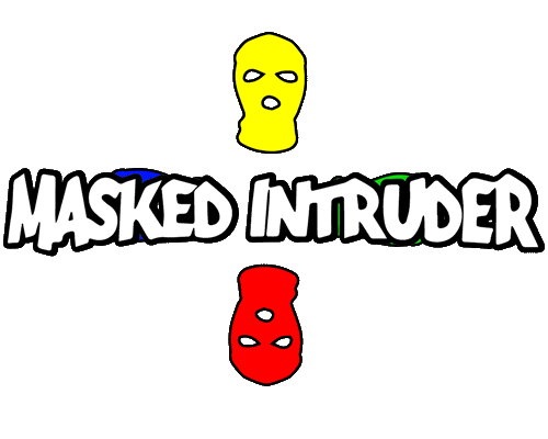masked intruder stick em up
