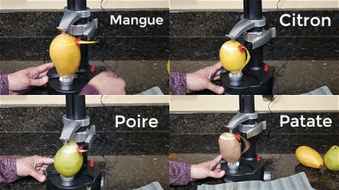 eplucheur electrique easyveggie mangue citron poire patate