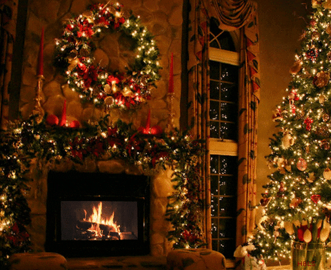 Christmas Tree And Fireplace GIFs - Find &amp; Share on GIPHY