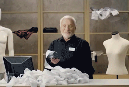 Hide the Pain Harold smiling through visible discomfort