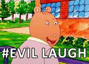 evil laugh arthur