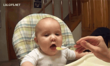 Αποτέλεσμα εικόνας για baby eating gif