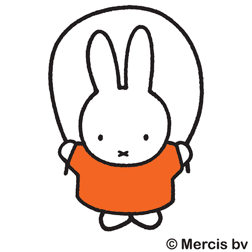 Animated Miffy waving hello