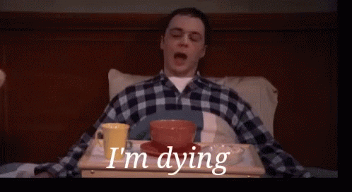 Sheldon Cooper with a caffeine addiction I'm dying gif 
