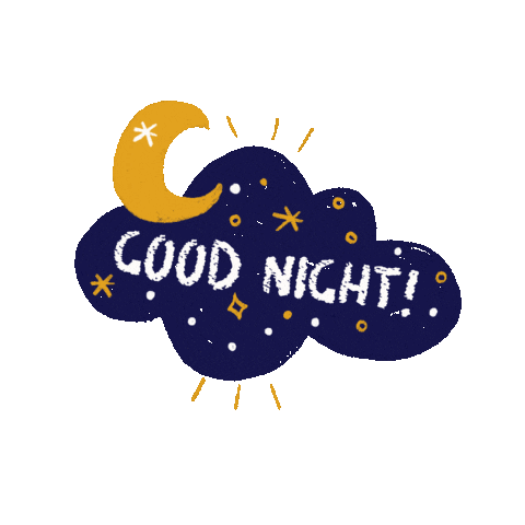 Good Night Illustration Sticker for iOS & Android | GIPHY