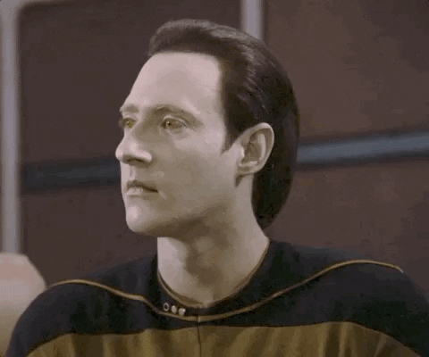 Data from Star Trek: The Next Generation says "I see!"