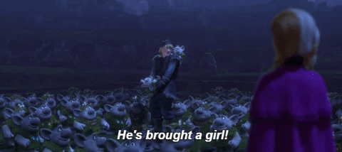frozen he brought a girl kristoff and anna