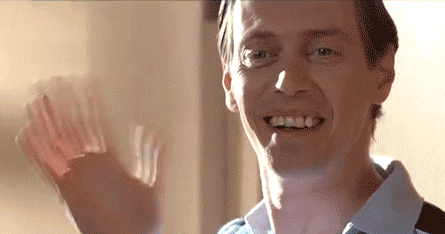 Waving Steve Buscemi GIF - Find & Share on GIPHY