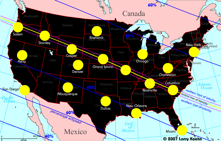 Eclipse map